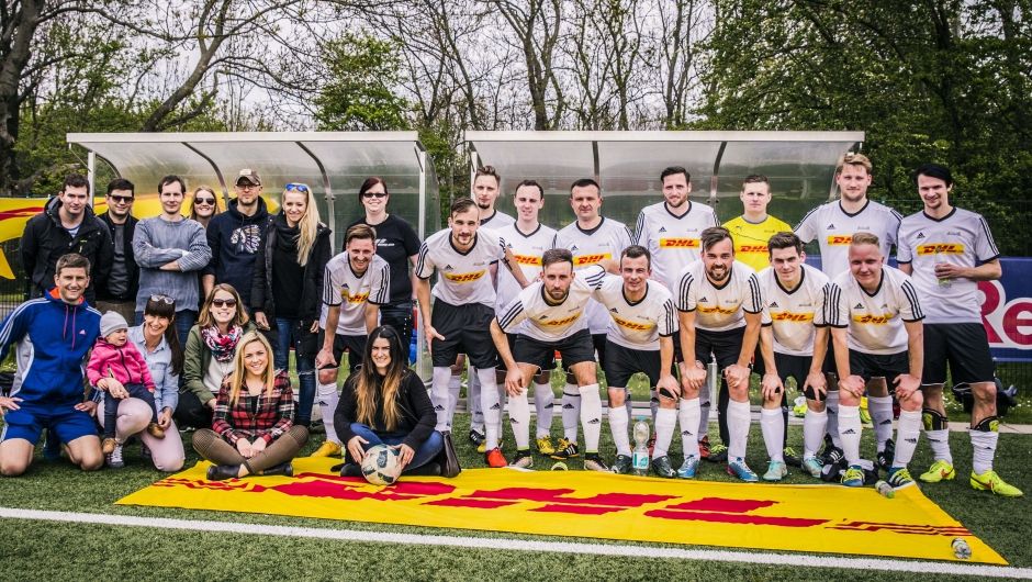Colleagues, family and friends cheered both teams on