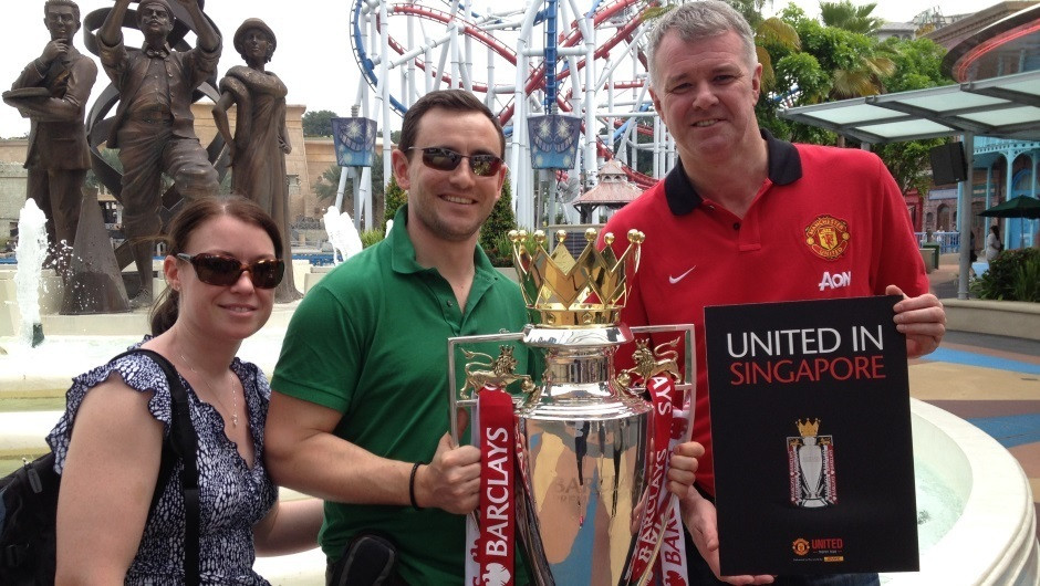 Gary & silverware added highlight to this couple's honeymoon