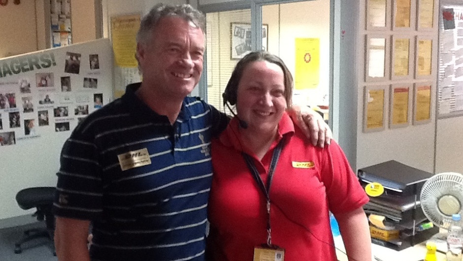 We met a lot of great people at the DHL call centre.