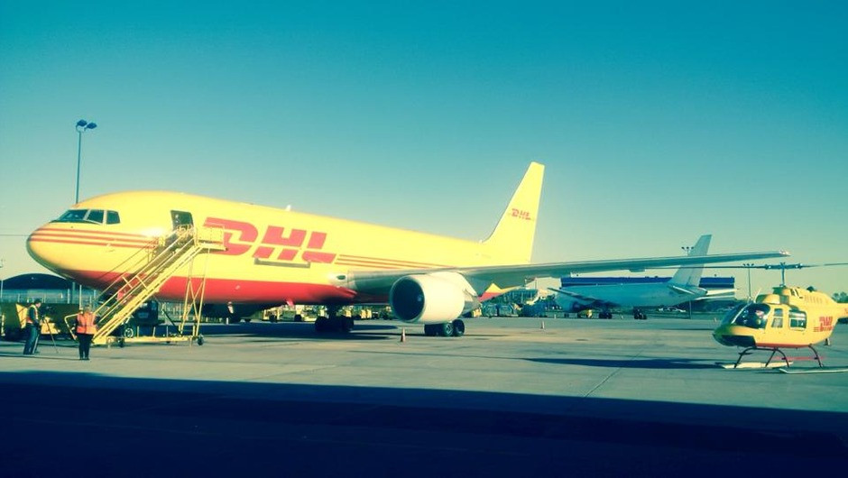 It's here! The Webb Ellis Cup arrived in New York this week on a B767.