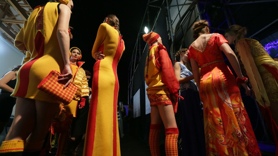 Backstage at Mercedes-Benz Fashion Week Moscow