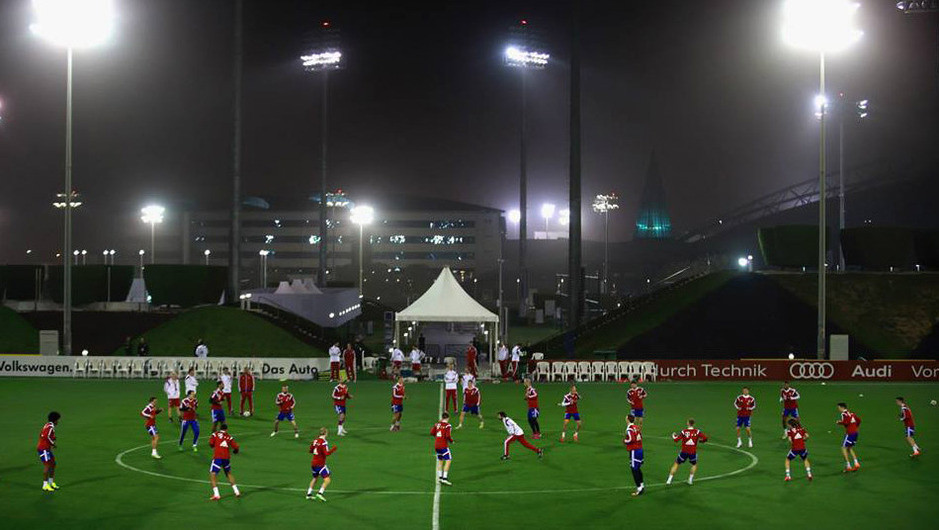 FC Bayern Munich get the ball rolling in 2015 from Doha training camp