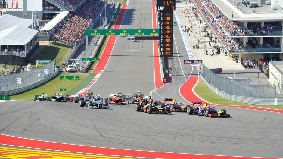 The start of the 2013 FORMULA 1 UNITED STATES GRAND PRIX.