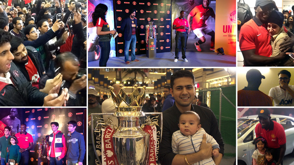 Scenes from #UtdTrophy Tour in New Delhi, India on January 18