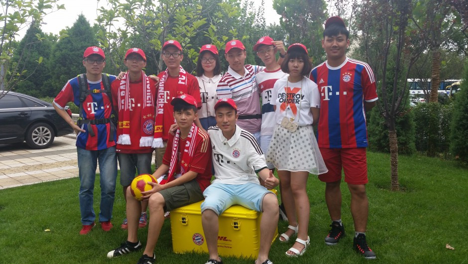 Just a few of FCB's 90 million Chinese fans