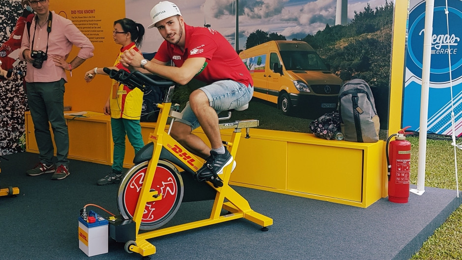 DHL Experience in the eVillage: The Power Bikes
