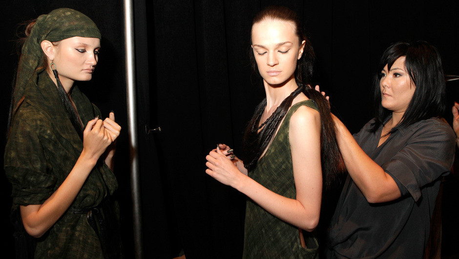 Nicholas K Backstage at NYFW (c) Thor Robinson for Getty Images