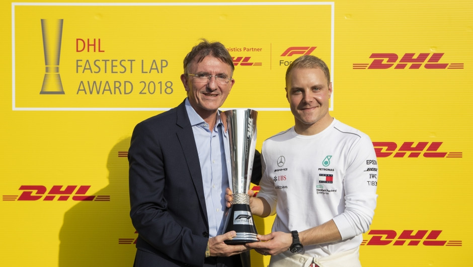 Valtteri Bottas wins the DHL Fastest Lap Award 2018