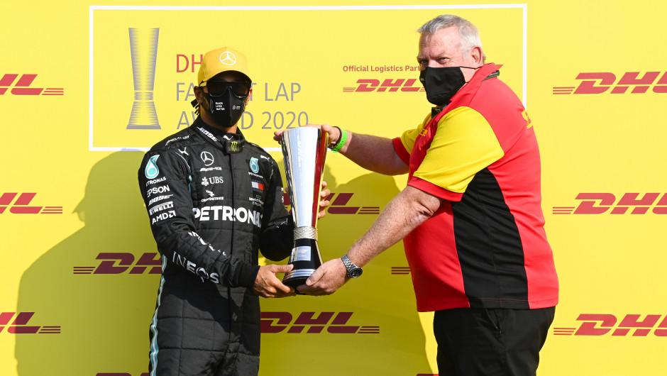 Lewis Hamilton wins the DHL Fastest Lap Award 2020