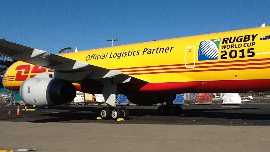 DHL's branded cargo plane