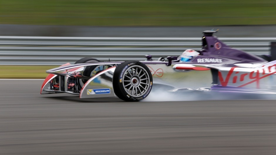 Team Virgin Racing demonstrates Formula E's speed