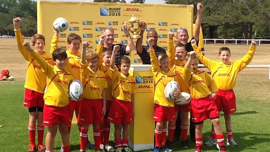 All smiles and cheers at the rugby clinic in Sydney