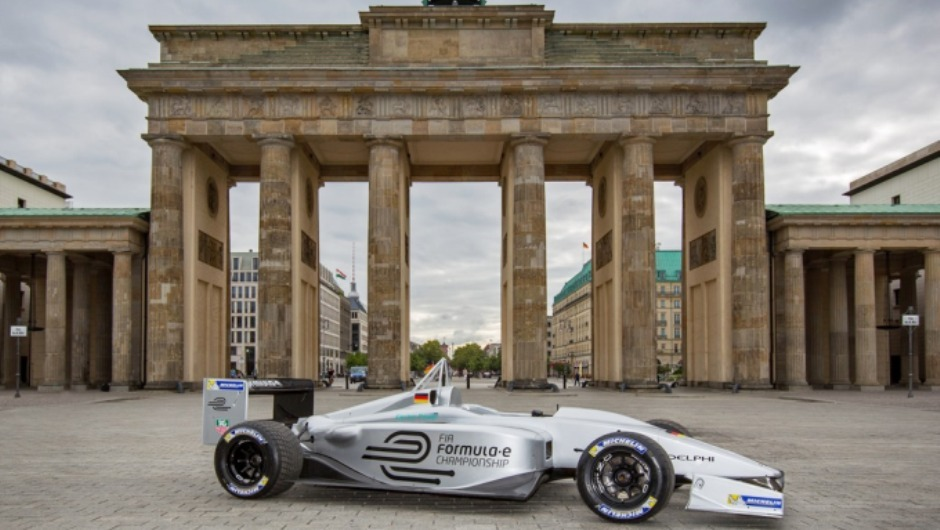 At the Brandenburg Gate on July 11, 2013