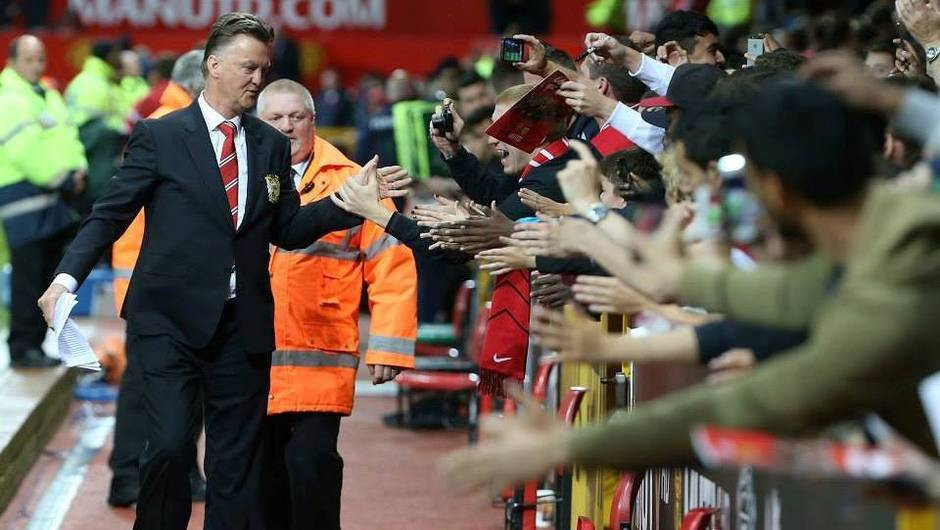 Fans at Old Trafford are happy to have van Gaal