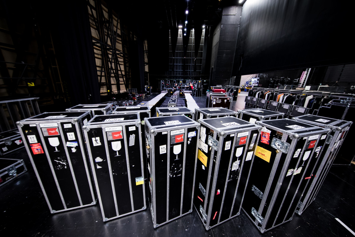 More than a hundred instruments are securely packed in these specially-designed cases