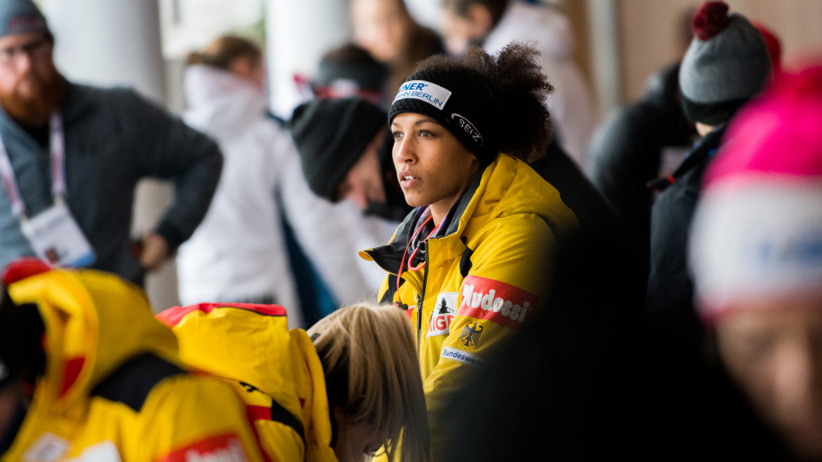 Bobpilotin Mariama Jamanka fuhr beim Königssee-Weltcup auf den sechsten Platz. (Foto: Viesturs Lacis)