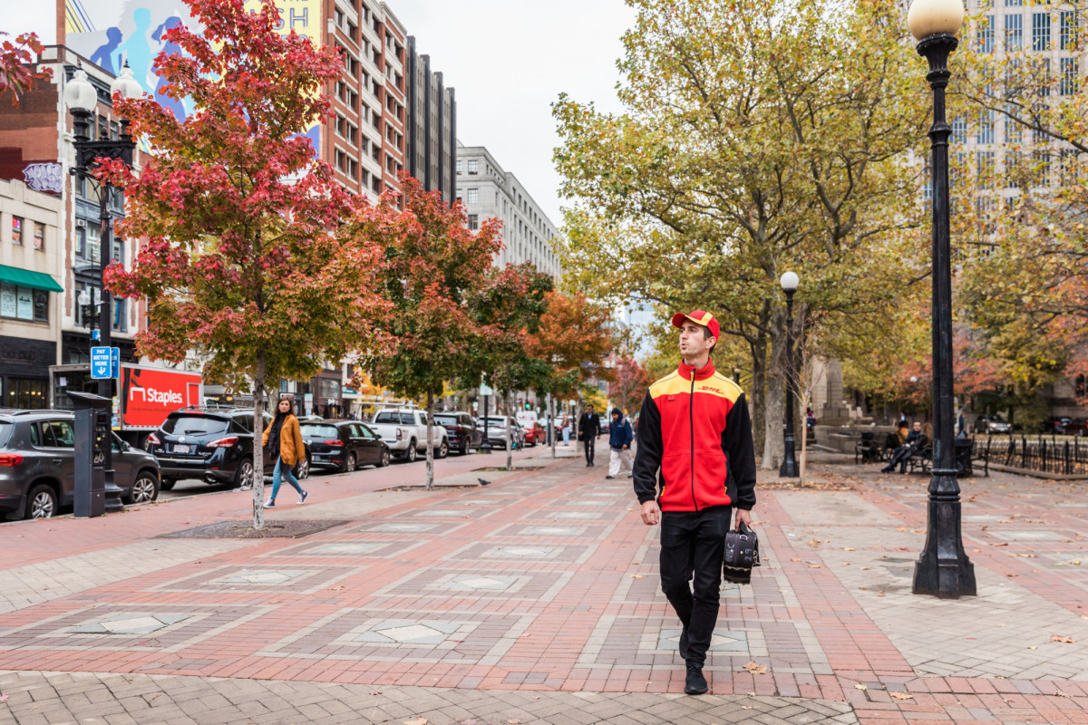 A colorful fall day in New England is a great time for walk, too.