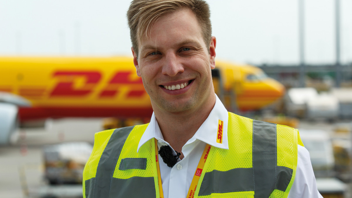 Nico Walther startet ab sofort vom Drehkreuz Leipzig aus als DHL-Mitarbeiter und Frachter-Pilot hinaus in alle Welt
