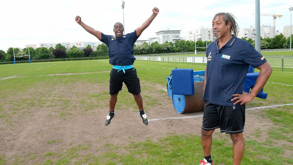 But it wasn’t enough, Serge wins the scrum challenge