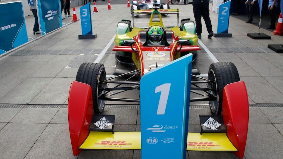 Lucas di Grassi of Team Audi Sport ABT was #1 in the DHL car Lucas di Grassi of Team Audi Sport ABT was #1 in the DHL car