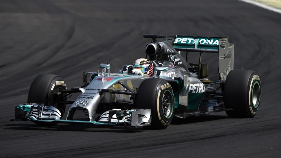 Though he lost the race, Hamilton clinched the 2014 DHL Fastest Lap Award in Brazil Though he lost the race, Hamilton clinched the 2014 DHL Fastest Lap Award in Brazil