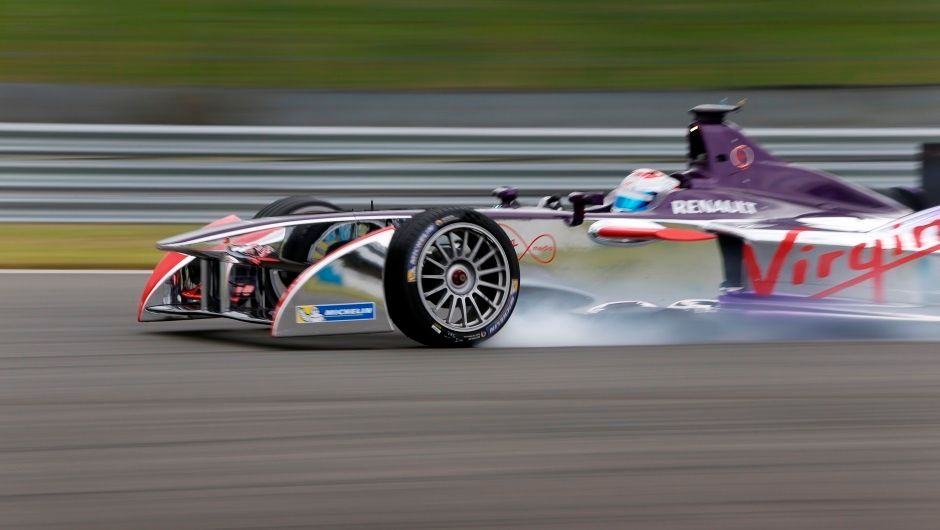 Team Virgin Racing demonstrates Formula E's speed Team Virgin Racing demonstrates Formula E's speed