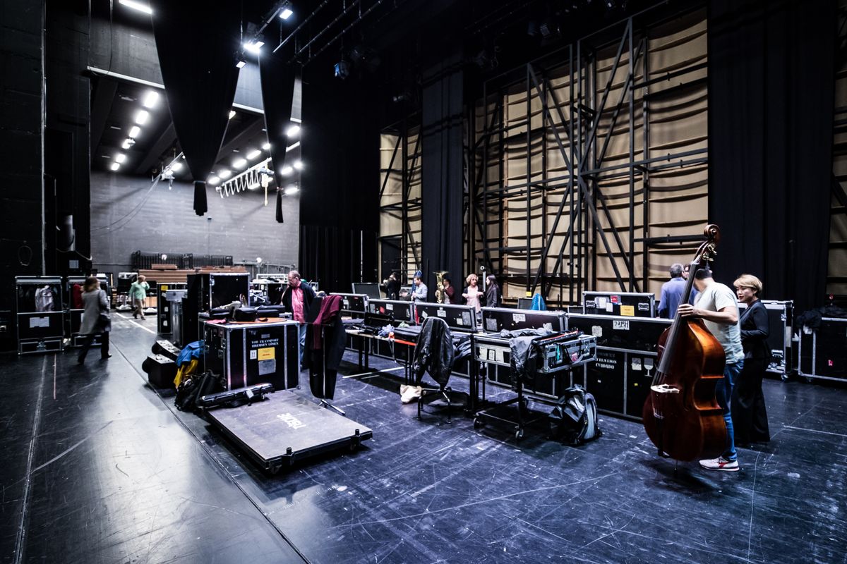 The biggest instruments on this tour is a cello; the smallest one a triangle