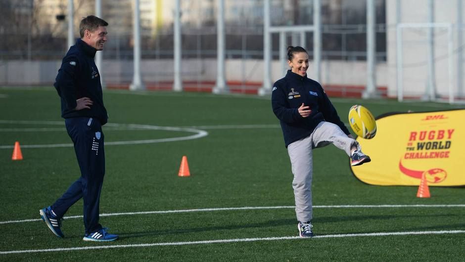 Andreea got a kick out of trying a new sport Andreea got a kick out of trying a new sport