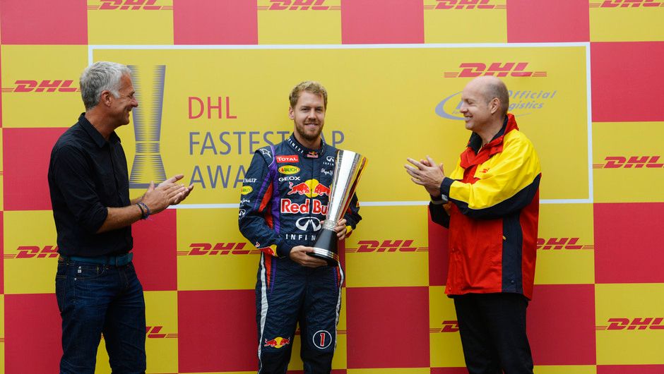 World Champion Vettel wins DHL Fastest Lap Award 2013