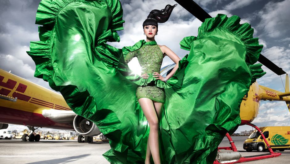 DHL hosts “Sustainable Catwalk” at the JFK International Airport in New York