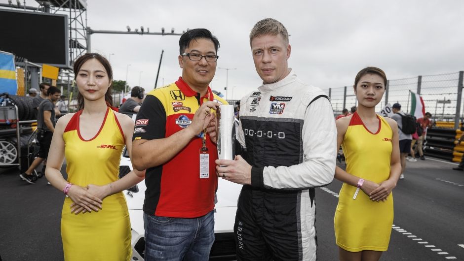 Thed Björk claims 2018 DHL Pole Position Award