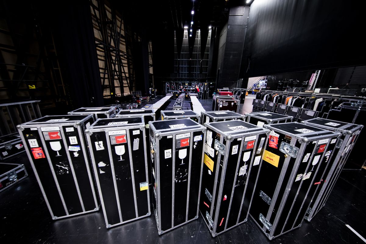 More than a hundred instruments are securely packed in these specially-designed cases