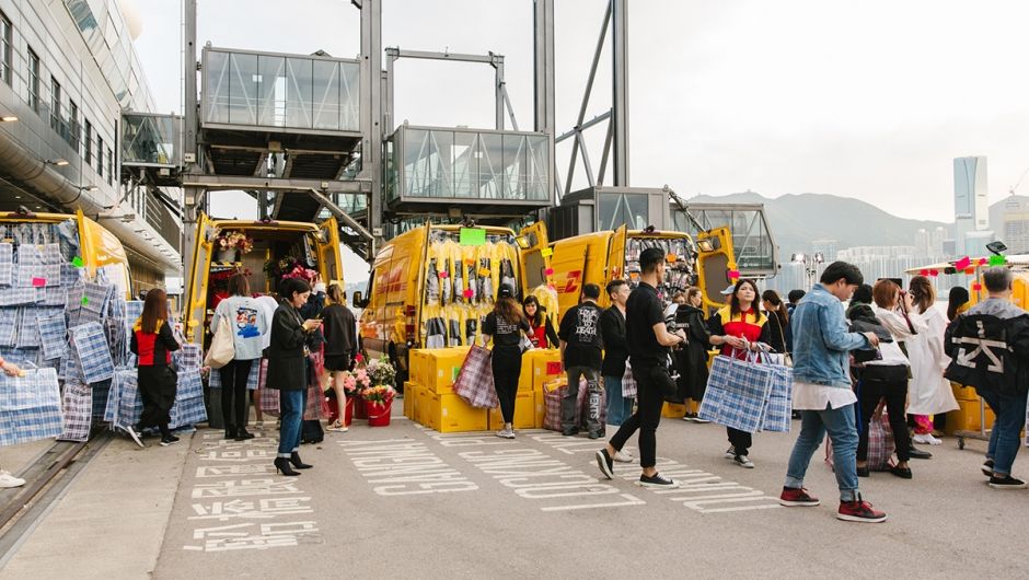 Vetements x DHL Limited Edition Pop-Up Sale in Hong Kong