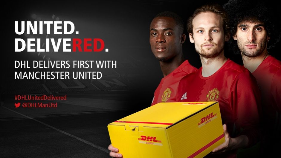 UNITED. DELIVERED: DHL DELIVERS FIRST WITH MANCHESTER UNITED UNITED. DELIVERED: DHL DELIVERS FIRST WITH MANCHESTER UNITED